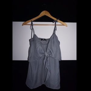 Polka Dot Blouse with Tie in the Front